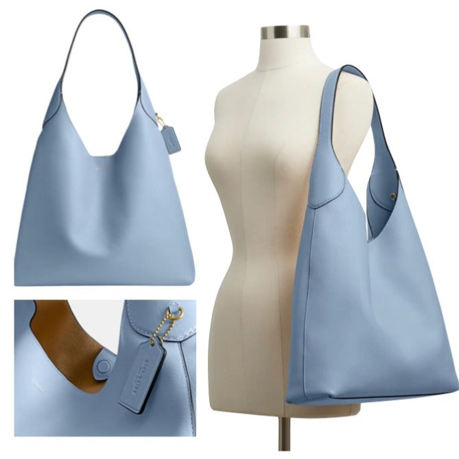 NEW! AUTHENTIC COACH LARGE BROOKLYN 39 IN BLUEBELL HOBO HANDBAG