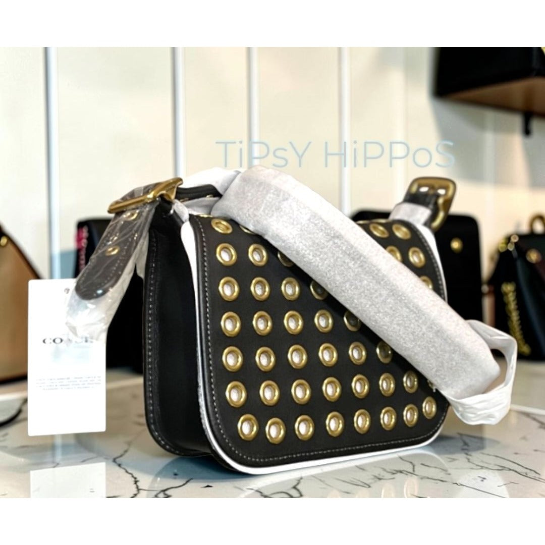 NWT!! Coach Patricia Legacy Handbag With Gold Grommet Detailing & Adjustable Strap