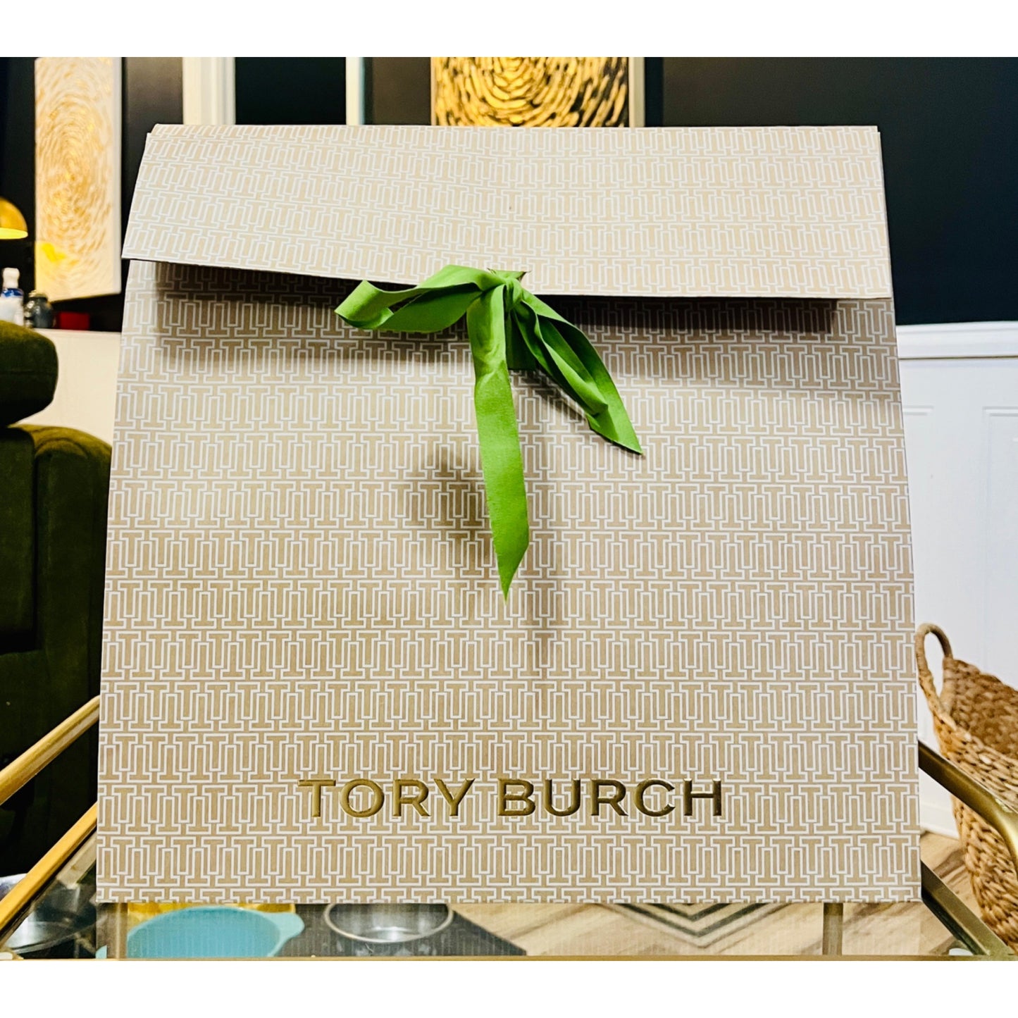 Tory Burch Moss Green Ella Tote