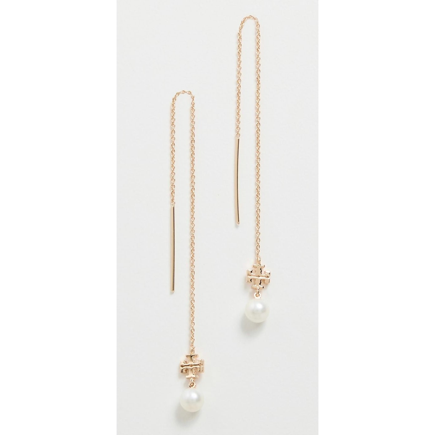 Tory Burch Kira Gold and Pearl Long Earrings ✺✺