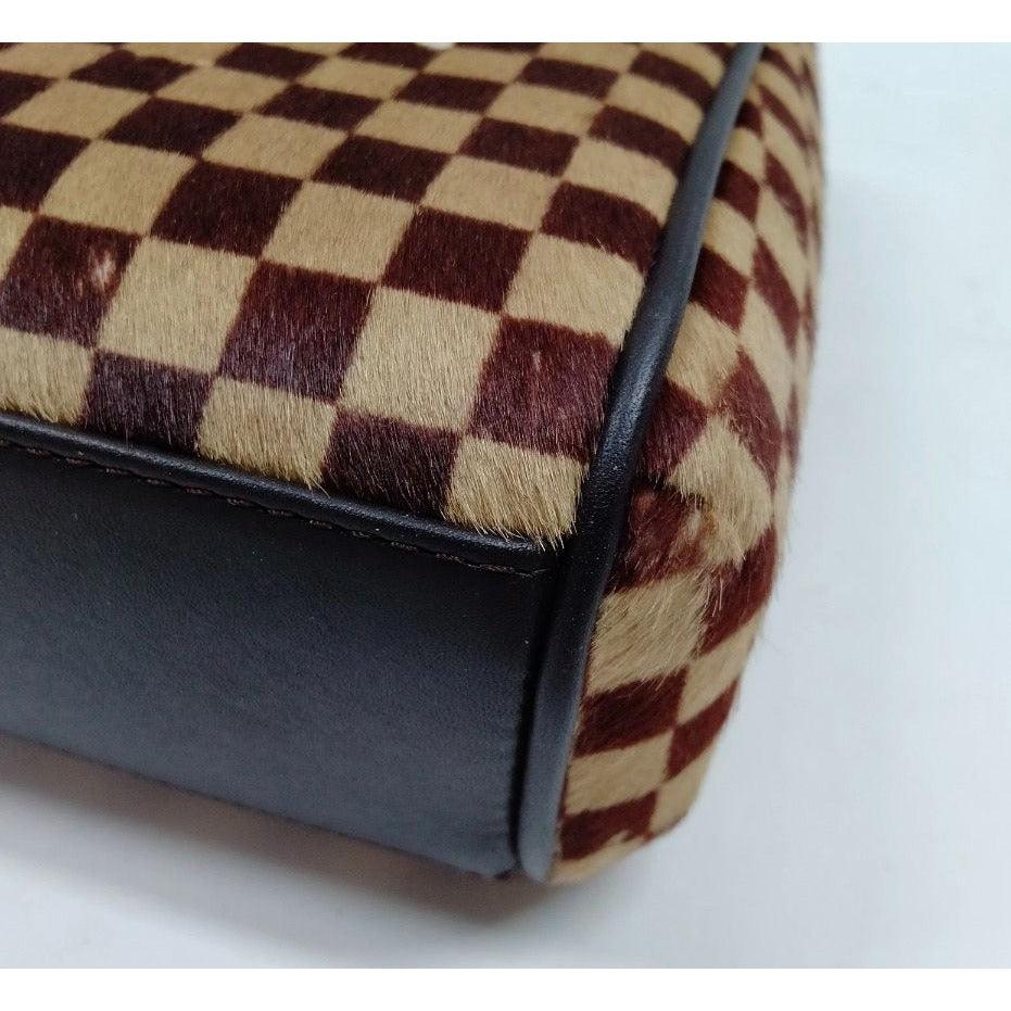 Louis Vuitton Vintage Damier Sauvage Lionne Pony Hair Handbag 623E191P