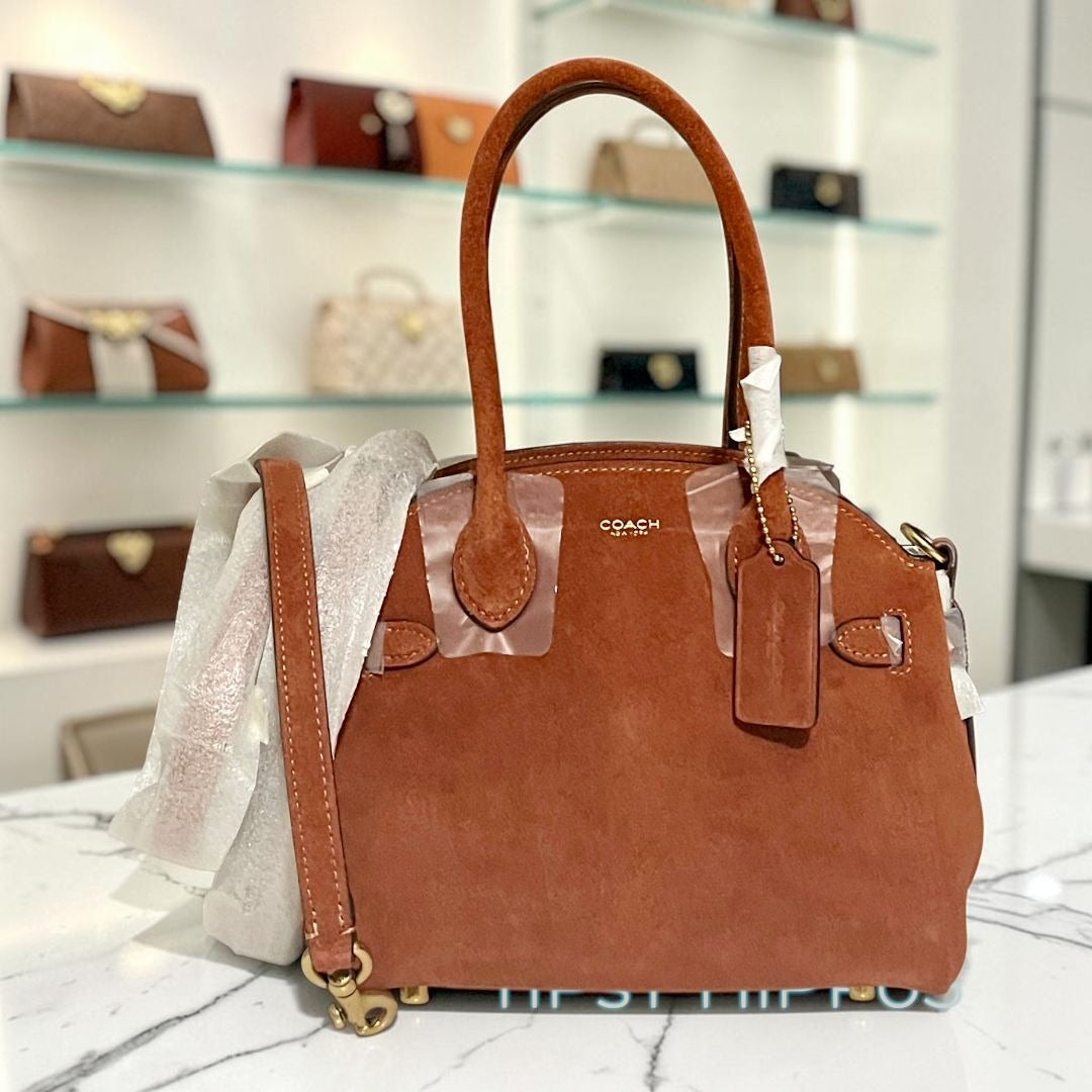NEW!! Authentic COACH Suede Empire Carryall 21.  730A162P