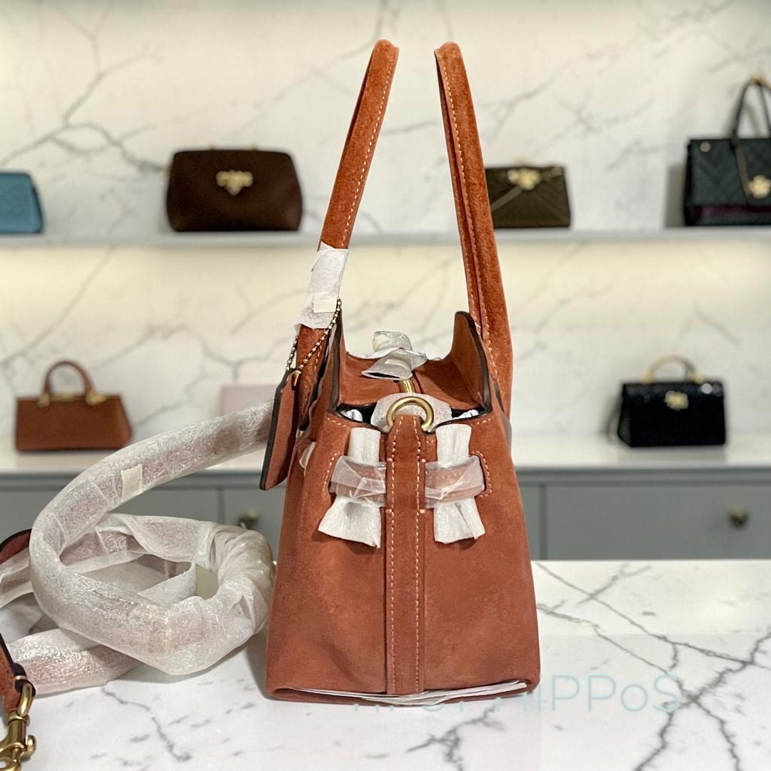 NEW!! Authentic COACH Suede Empire Carryall 21.  730A162P