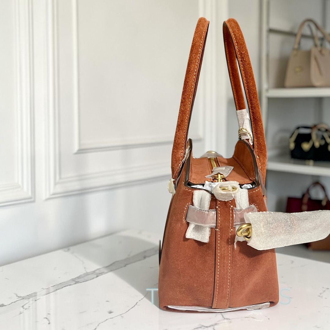 NEW!! Authentic COACH Suede Empire Carryall 21.  730A162P