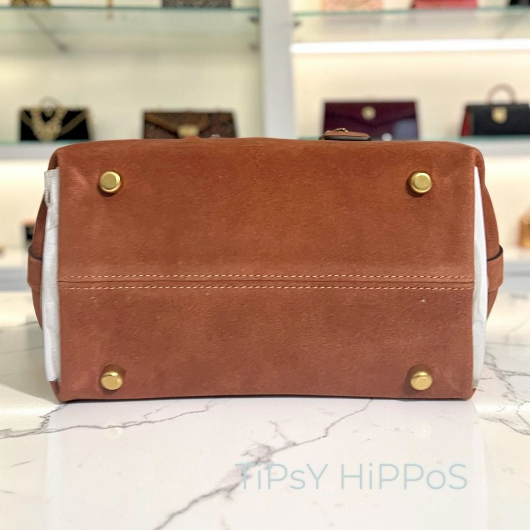 NEW!! Authentic COACH Suede Empire Carryall 21.  730A162P