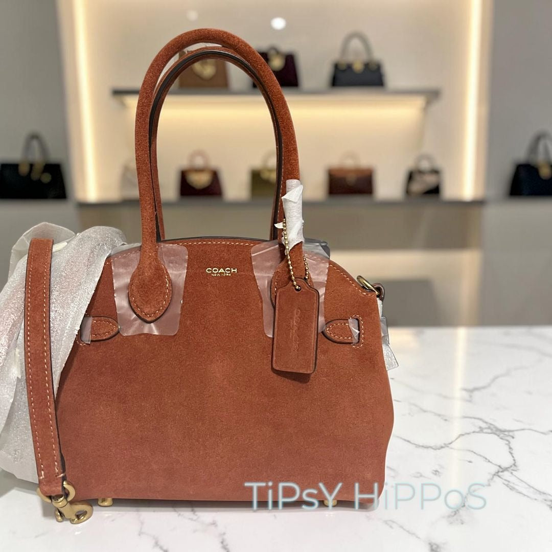 NEW!! Authentic COACH Suede Empire Carryall 21.  730A162P