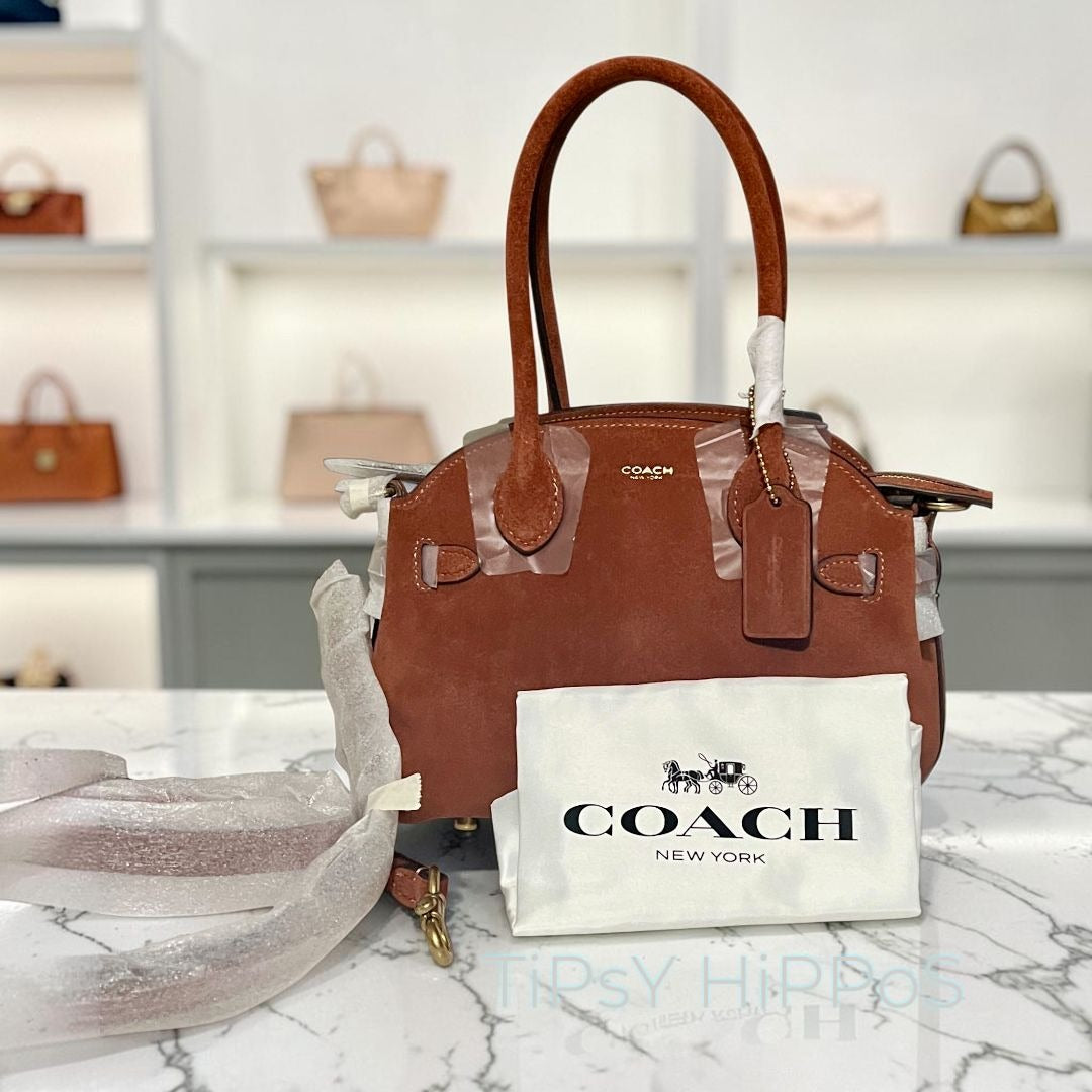 NEW!! Authentic COACH Suede Empire Carryall 21.  730A162P