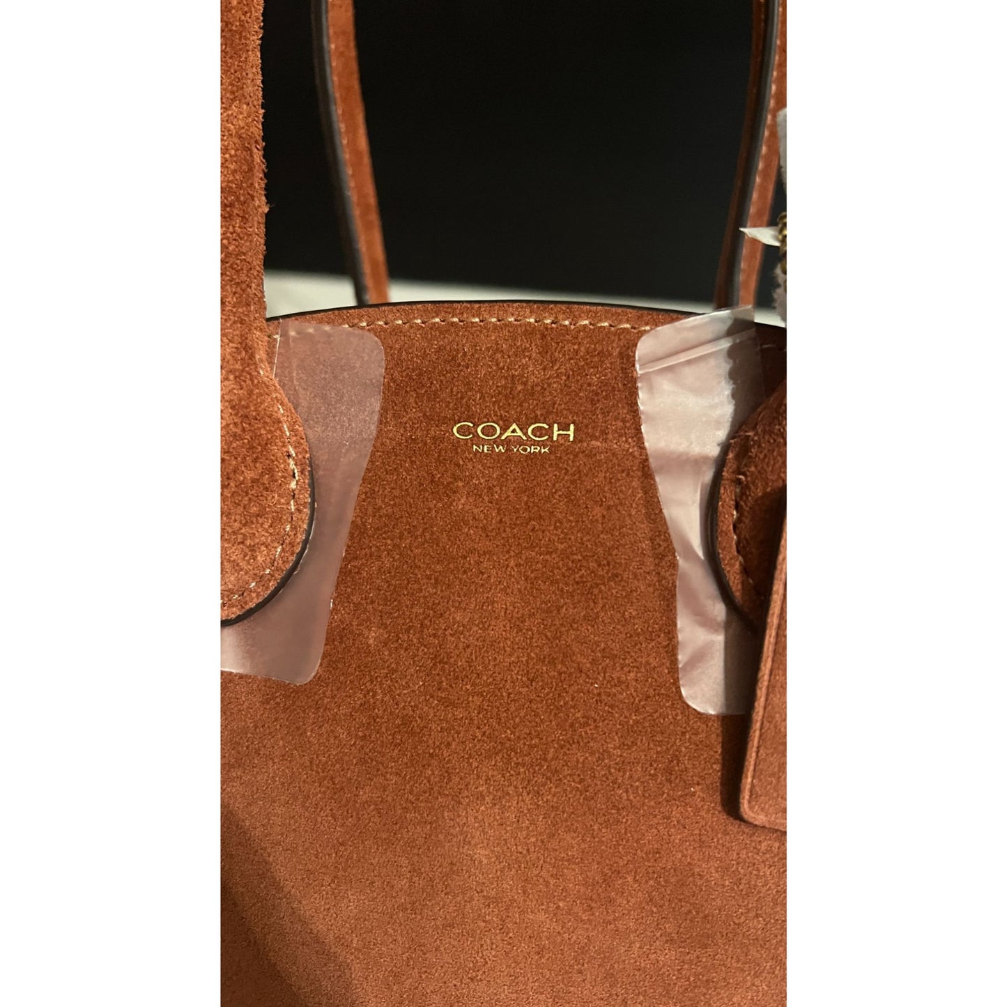 NEW!! Authentic COACH Suede Empire Carryall 21.  730A162P