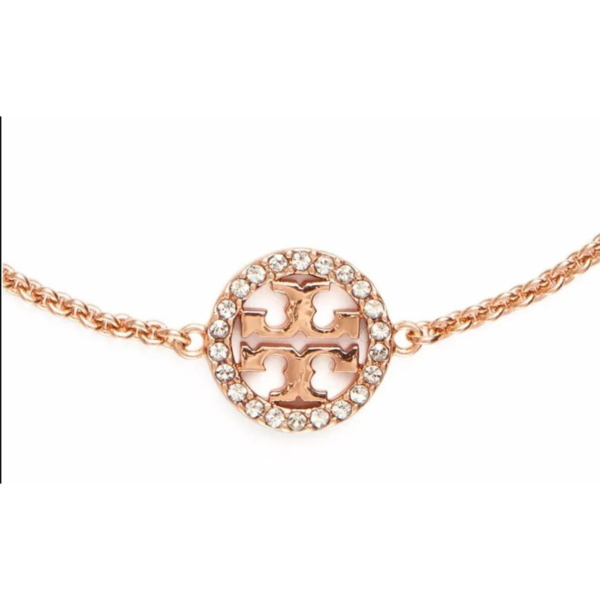 Tory Burch Rose Gold MILLER PAVÉ CHAIN BRACELET