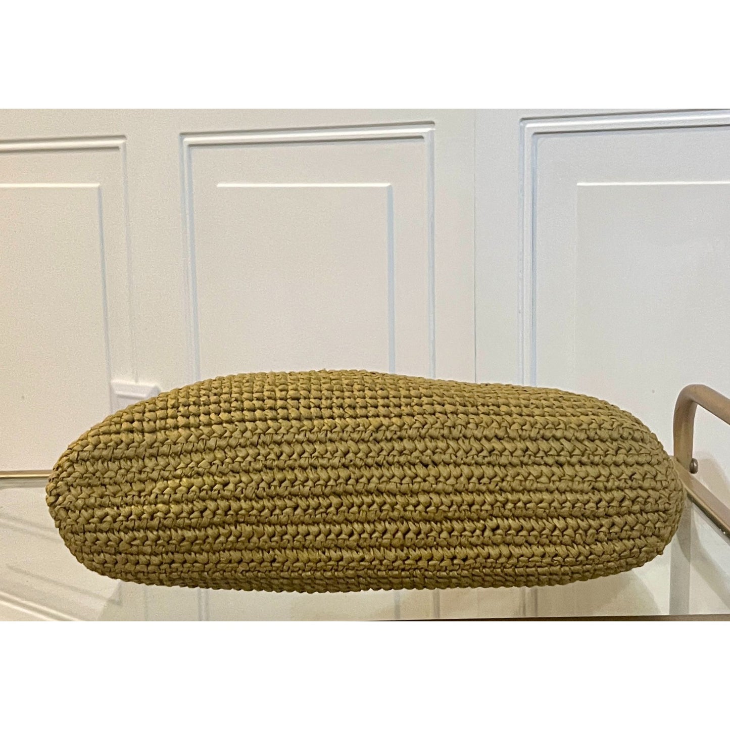 NEW!!  COACH Woven Straw Brooklyn 28