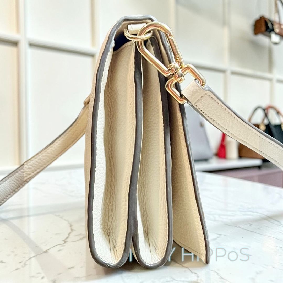 TORY BURCH WHITE LEATHER BOMBE SHOULDER BAG/CROSSBODY