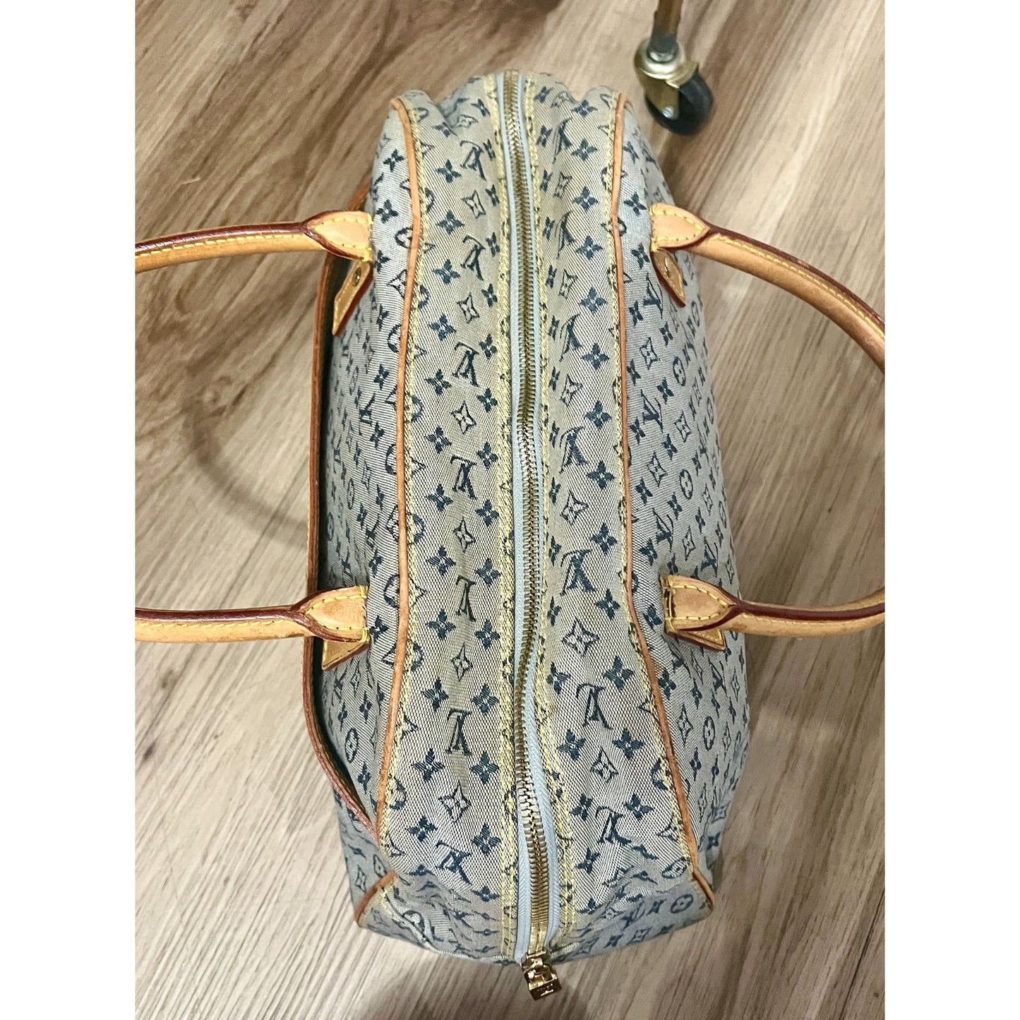 Louis Vuitton Vintage Blue Monogram Mini Lin Marie Bag 623E215P