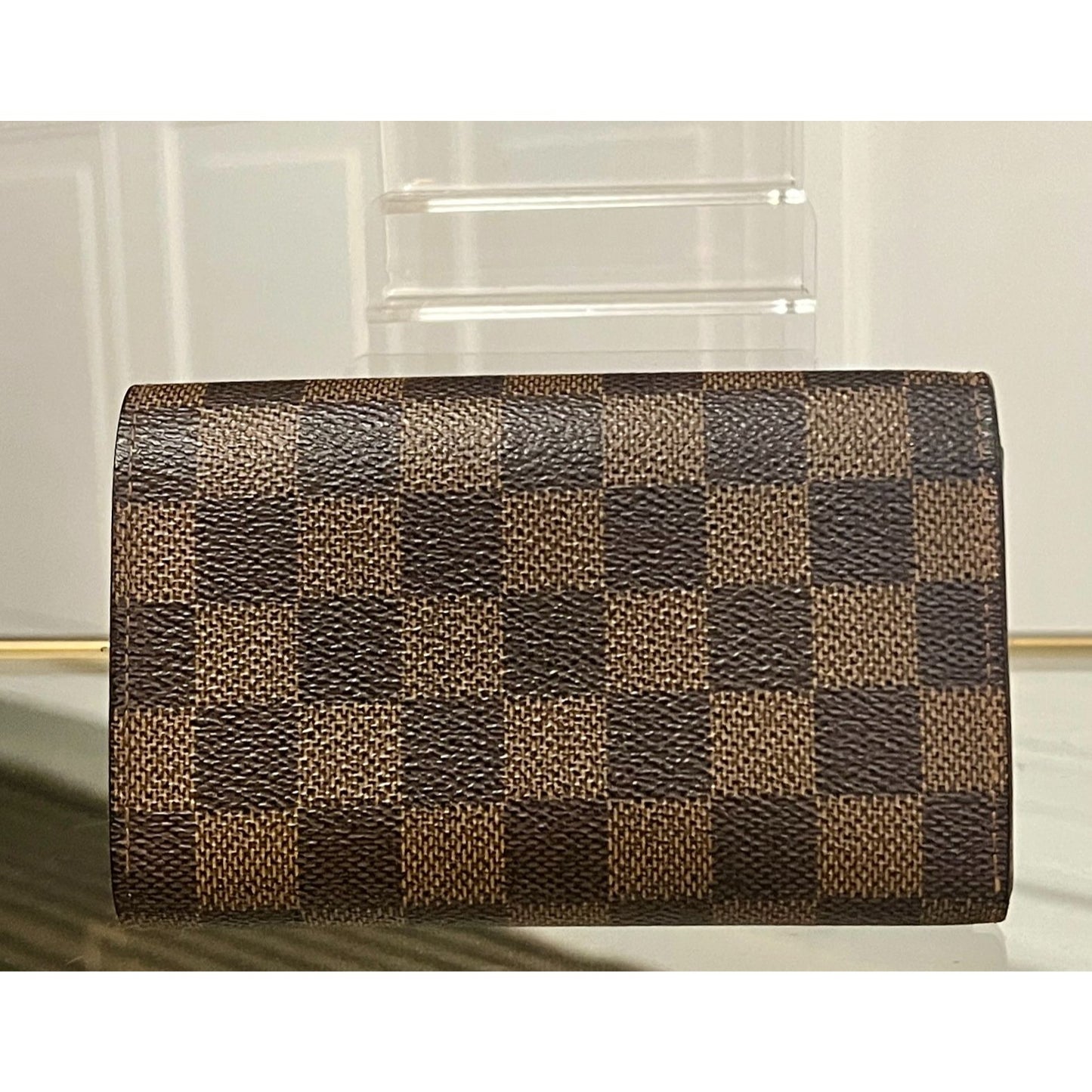 Louis Vuitton Damier Ebene Compact Wallet - Vintage Canvas Bifold