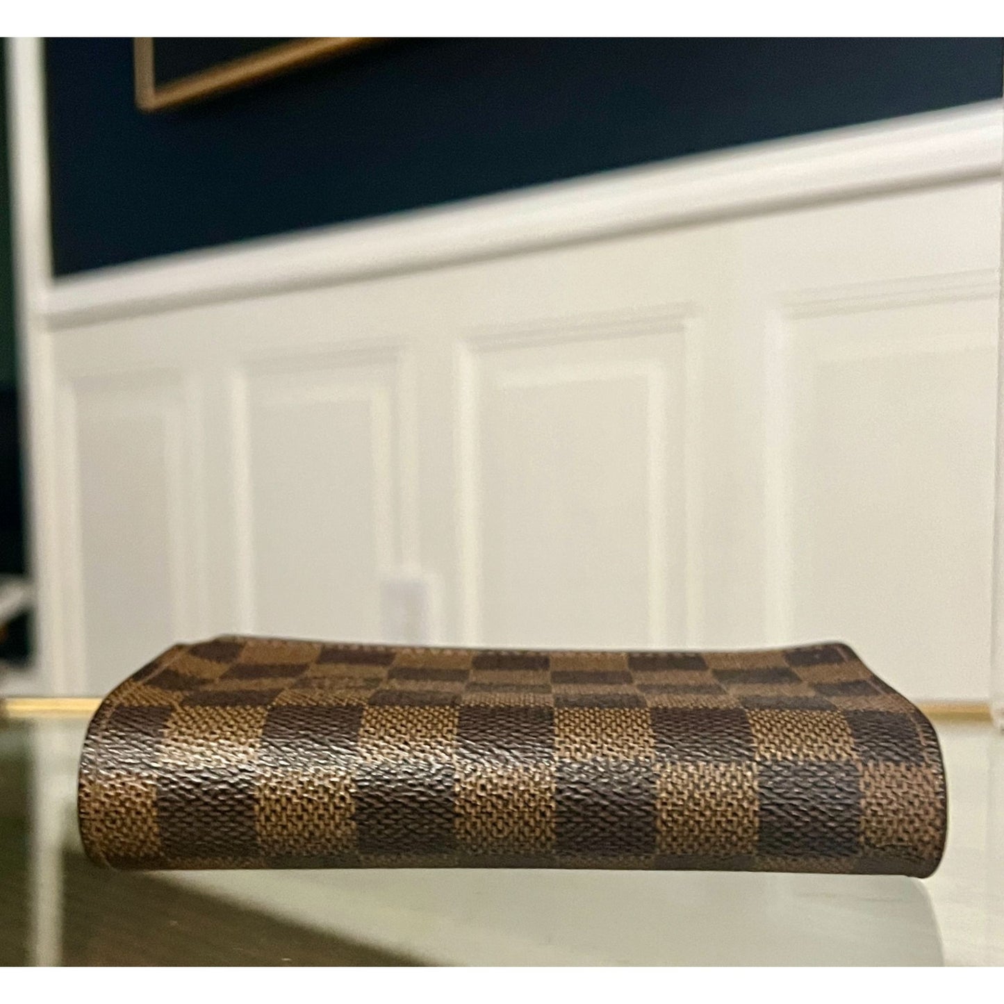 Louis Vuitton Damier Ebene Compact Wallet - Vintage Canvas Bifold