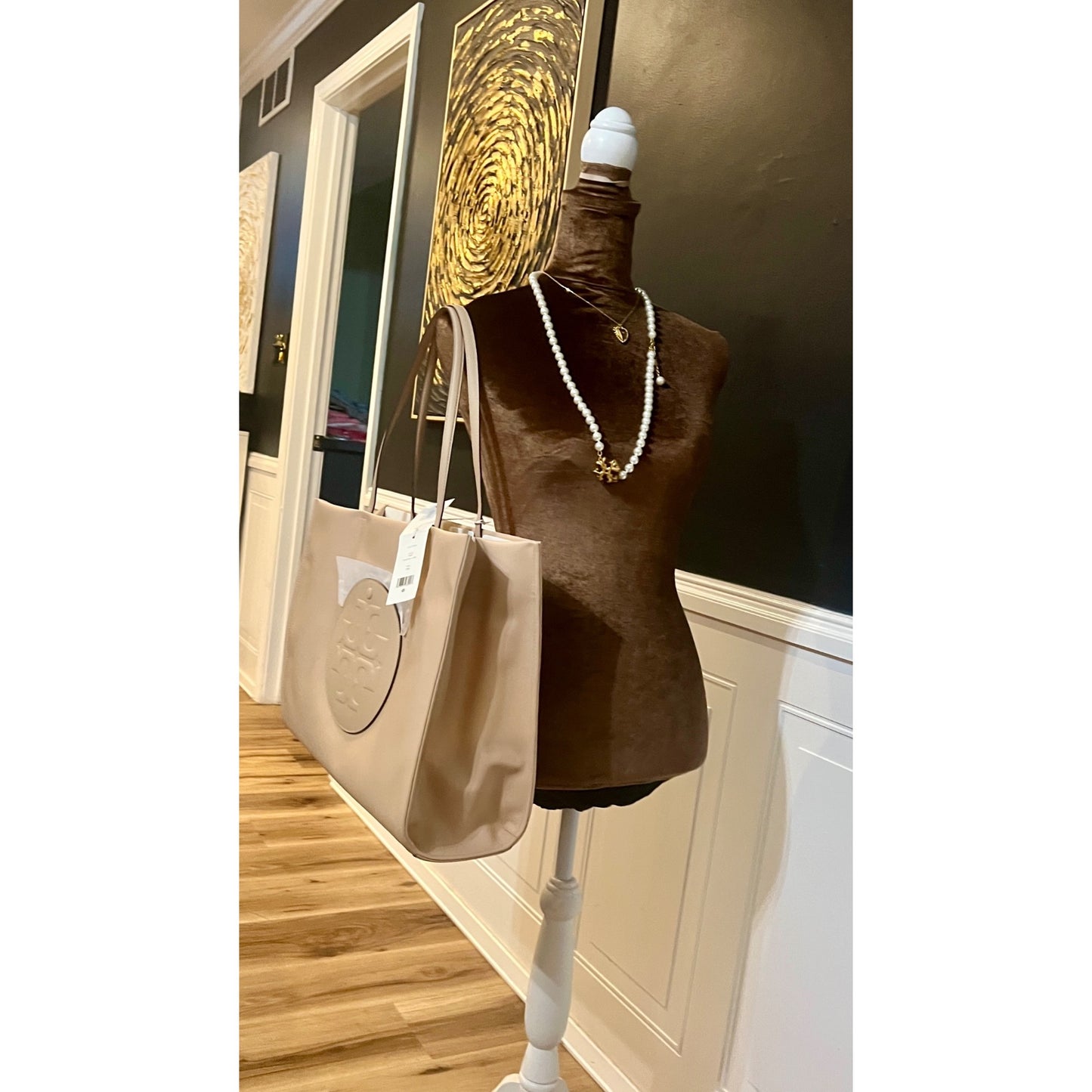NEW!!!  Beautiful Tory Burch Medium Ella Tote in Rose Silk    712TB133P