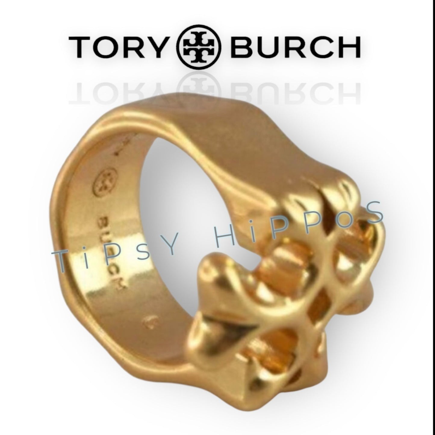 SIZE 7 - Tory Burch Roxanne Gold Ring