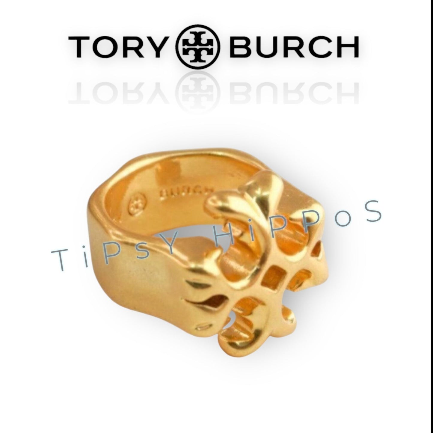 SIZE 7 - Tory Burch Roxanne Gold Ring