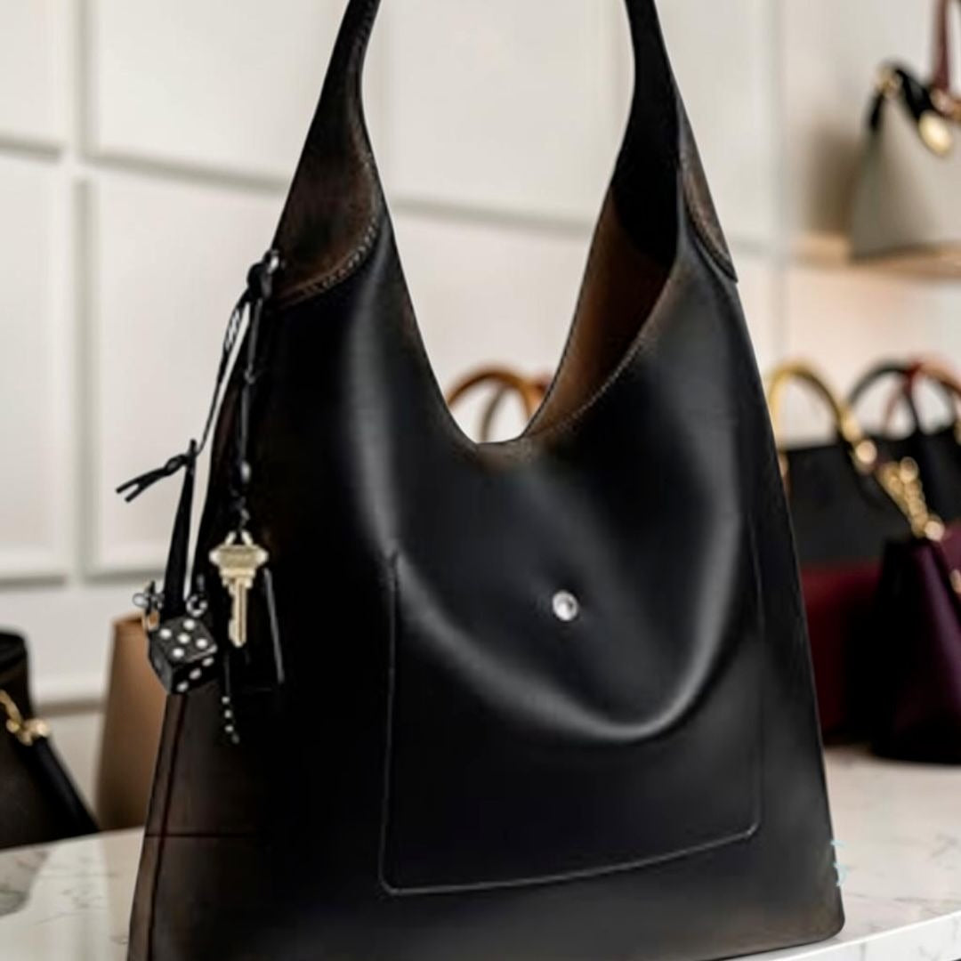 NEW!  COACH Loved Leather Brooklyn 39 Hobo Tote Bag with Bag Charm 623A330P