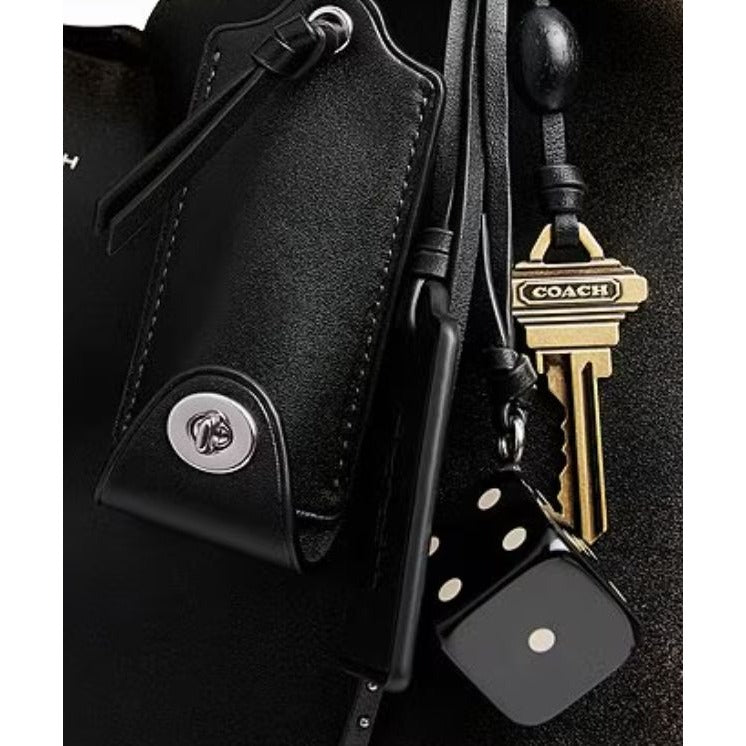 NEW!  COACH Loved Leather Brooklyn 39 Hobo Tote Bag with Bag Charm 623A330P
