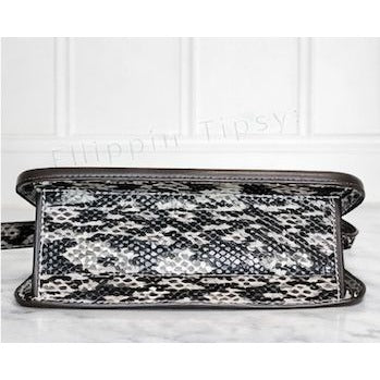 BEAUTIFUL!!  Coach Grey Brynn Shoulder Bag/Crossbody Bag with Matching Python Strap