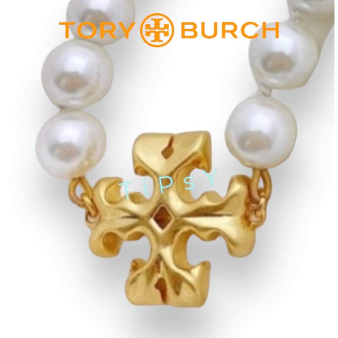 Tory Burch Roxanne Pearl and Gold Necklace & Earring Set!!!