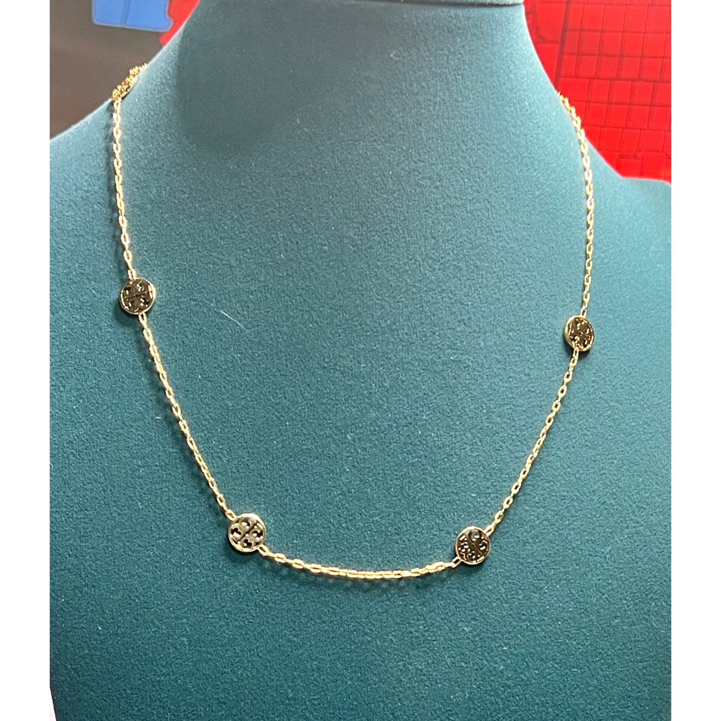 Tory Burch Miller Double T Collar Necklace