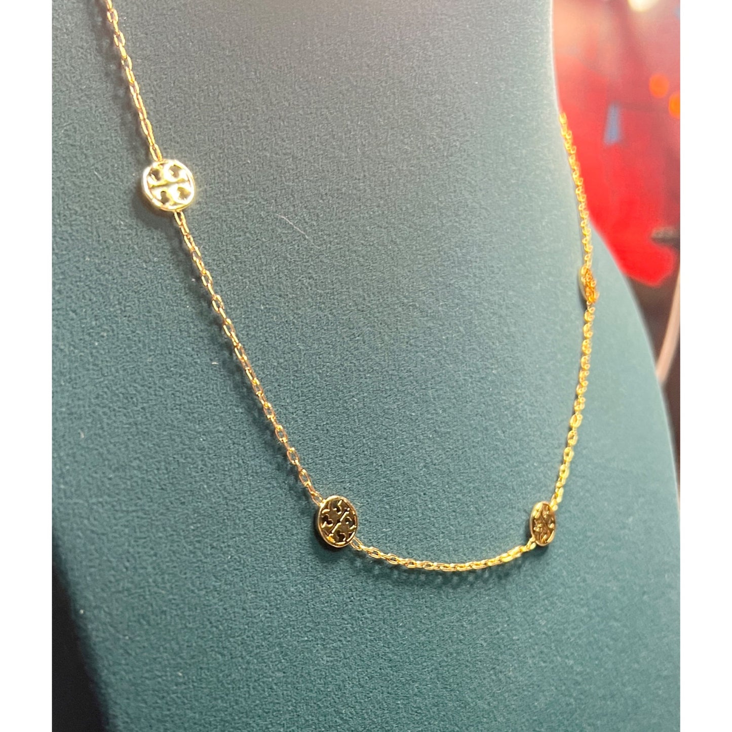 Tory Burch Miller Double T Collar Necklace