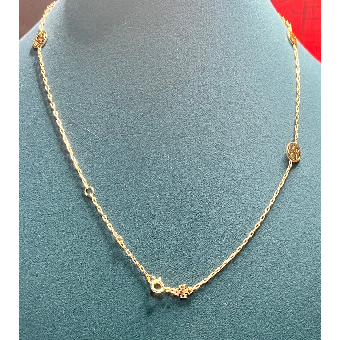 Tory Burch Miller Double T Collar Necklace