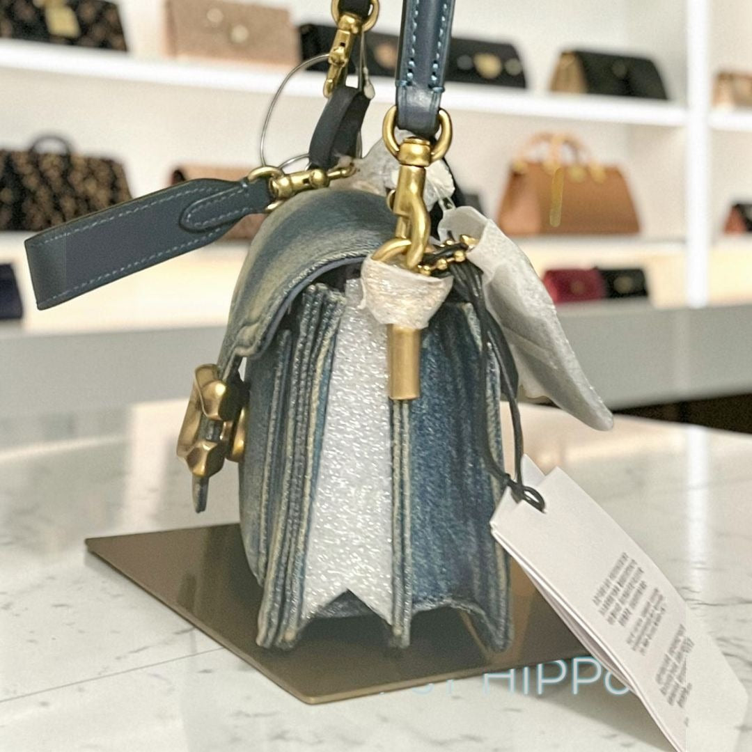 NEW WITH TAGS COACH DENIM TABBY 20 SHOULDER BAG   (726D210P)