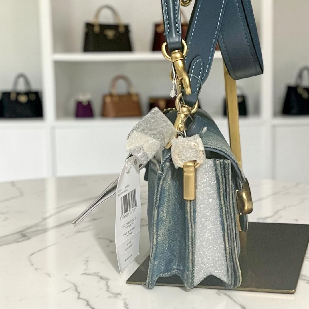 NEW WITH TAGS COACH DENIM TABBY 20 SHOULDER BAG   (726D210P)