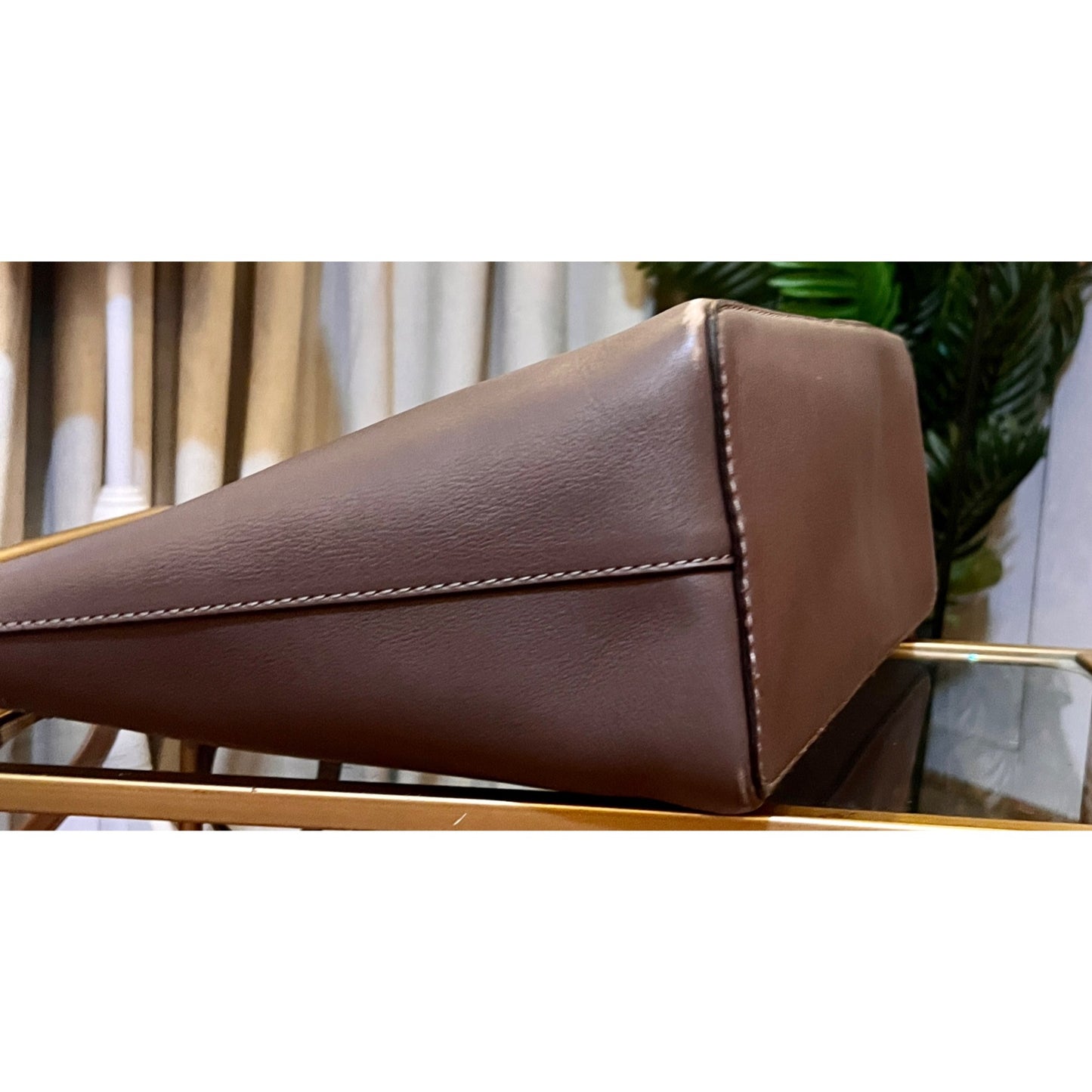 TORY BURCH TAUPE MCGRAW SHOULDER BAG