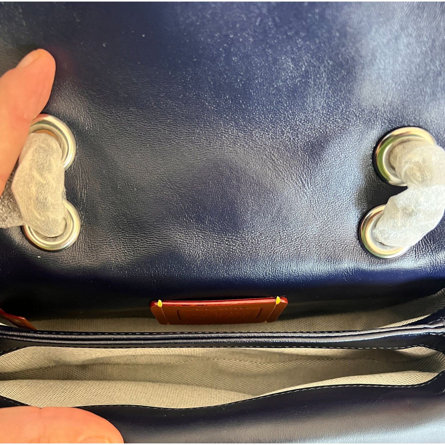 NEW WITH TAGS!! SOLD OUT!  AUTHENTIC Coach Blue Velvet Quilted Tabby 20.  (807A240P)