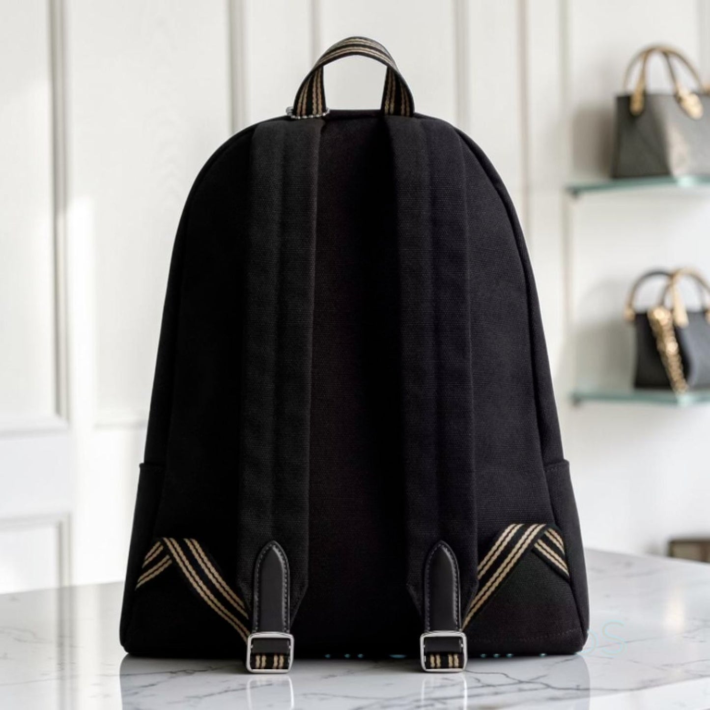 NEW WITH TAGS Coach Black Cargo Backpack/Book Bag