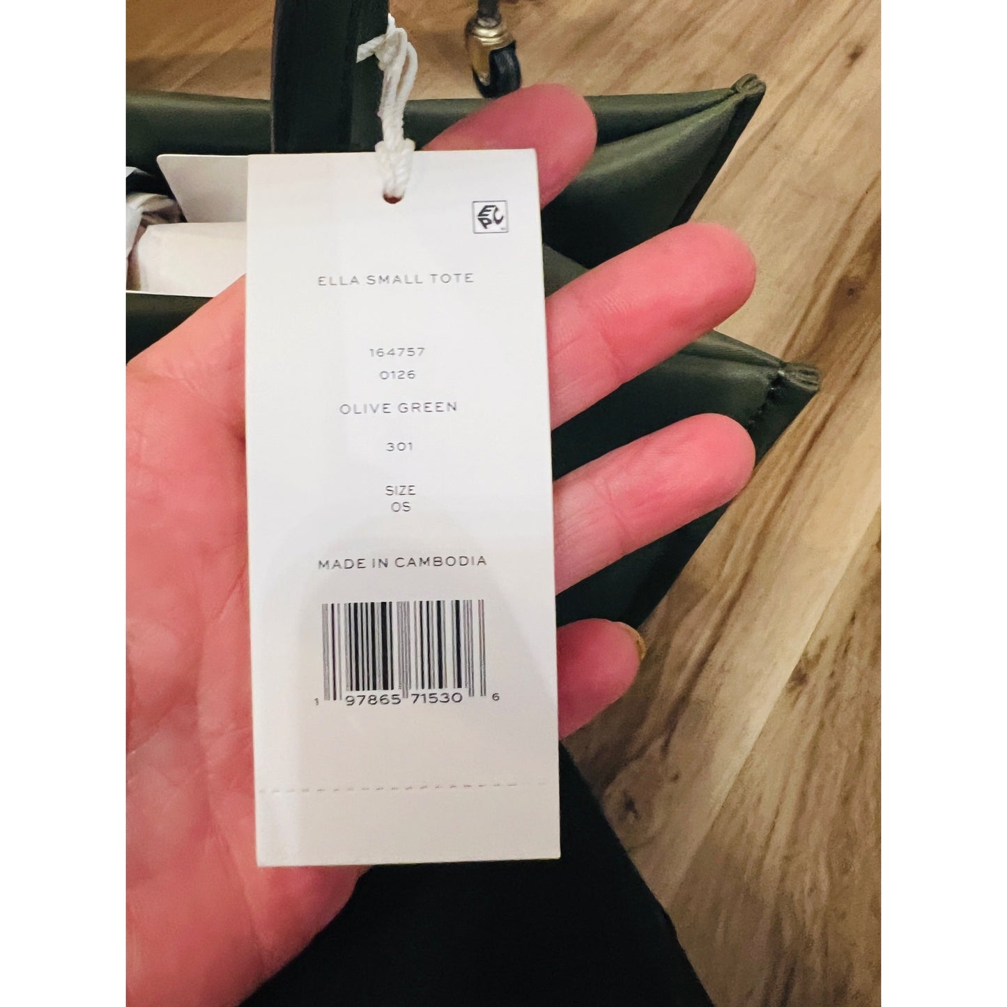 Tory Burch Moss Green Ella Tote