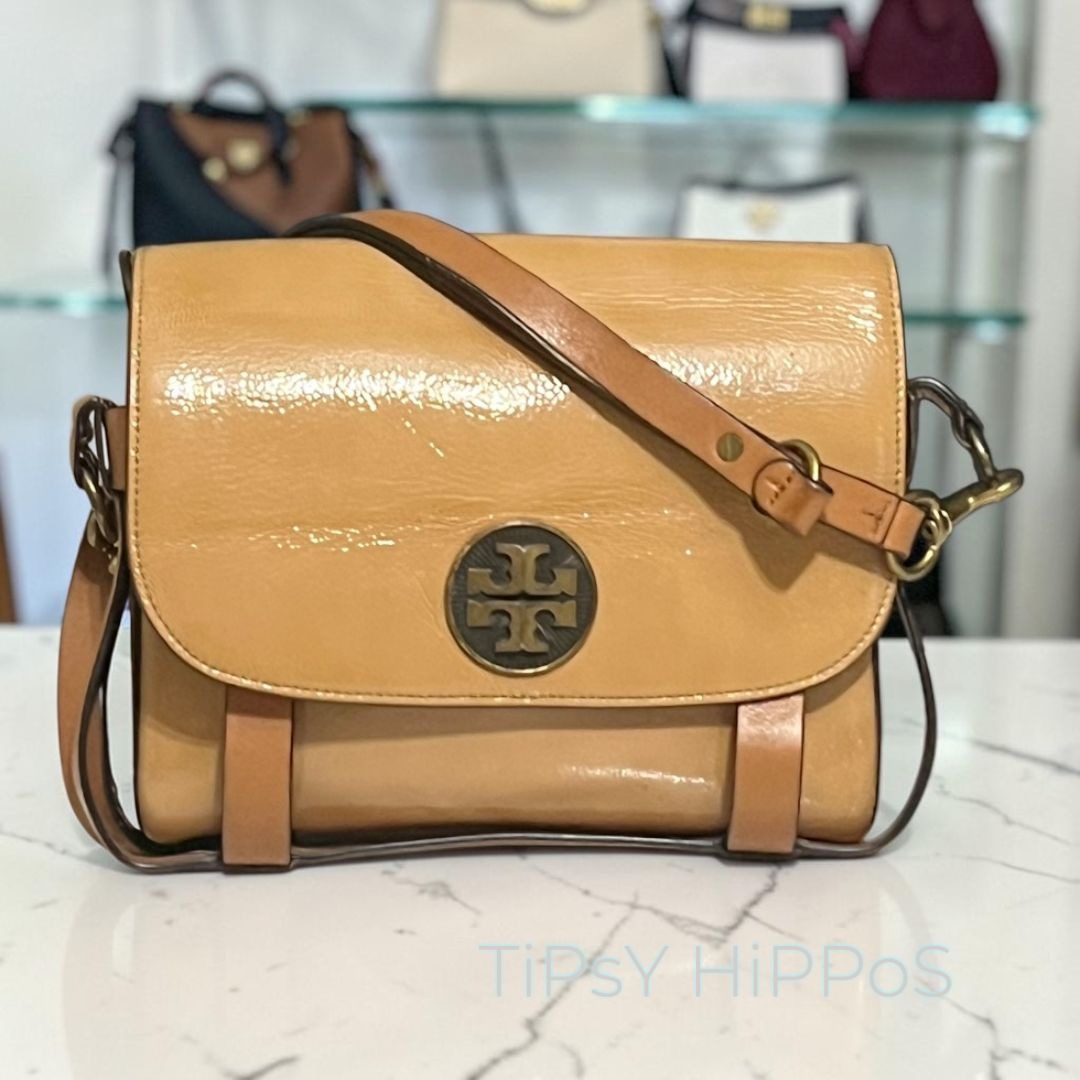 RARE!!  Authentic Tory Burch Camel Brown Alastair Shoulder Bag/Crossbody