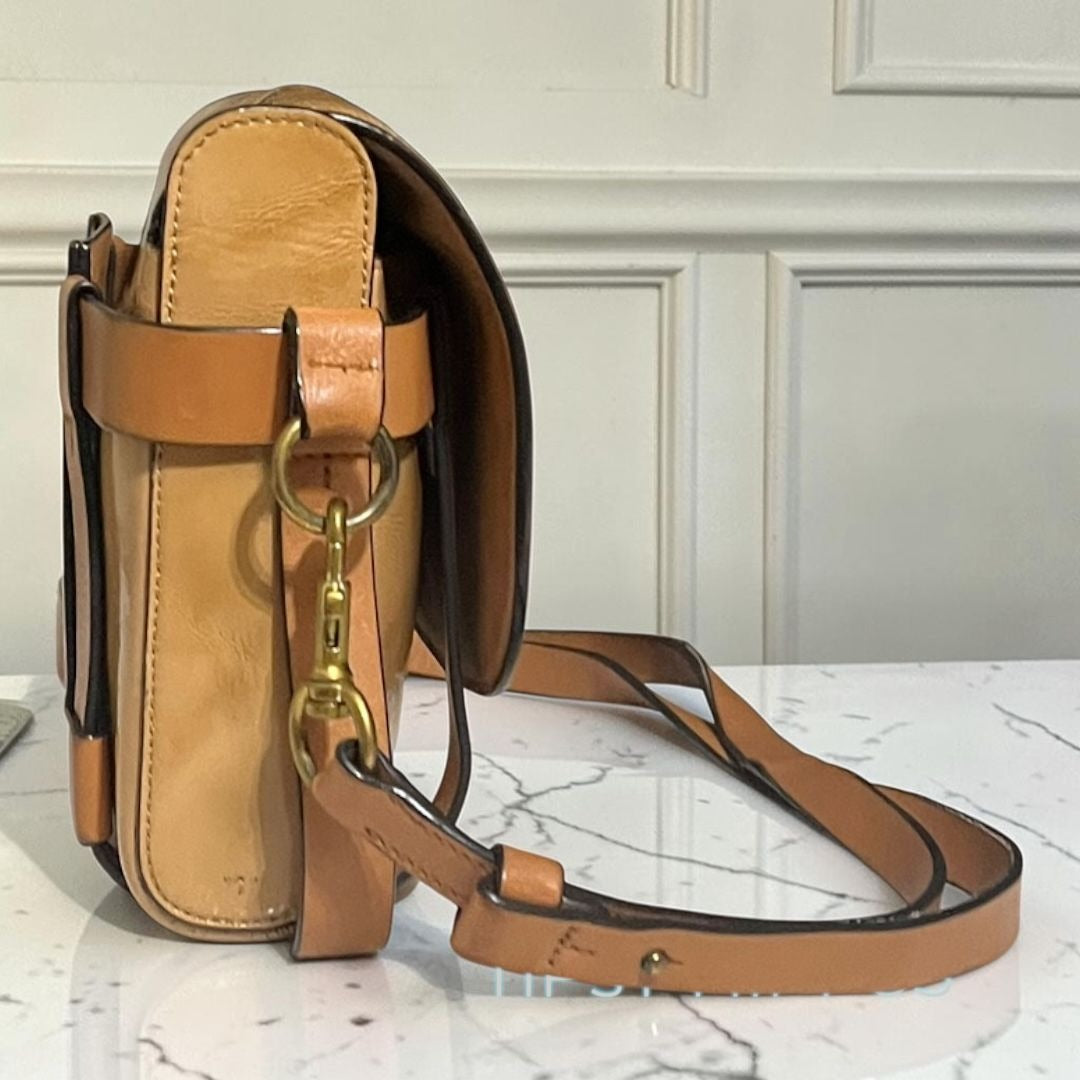 RARE!!  Authentic Tory Burch Camel Brown Alastair Shoulder Bag/Crossbody