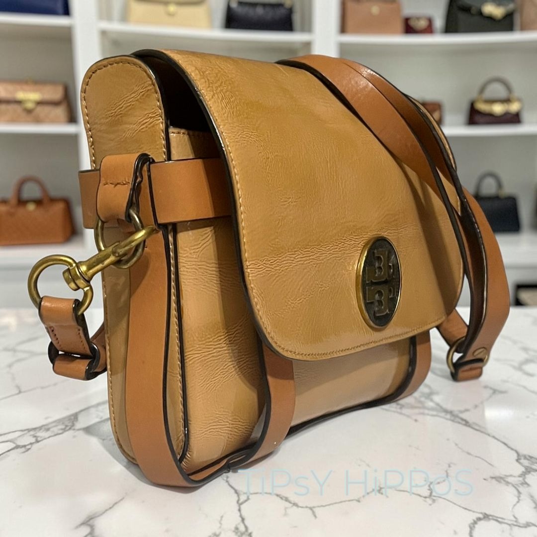 RARE!!  Authentic Tory Burch Camel Brown Alastair Shoulder Bag/Crossbody