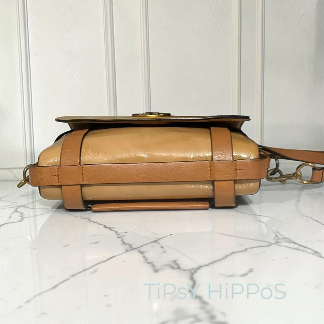RARE!!  Authentic Tory Burch Camel Brown Alastair Shoulder Bag/Crossbody