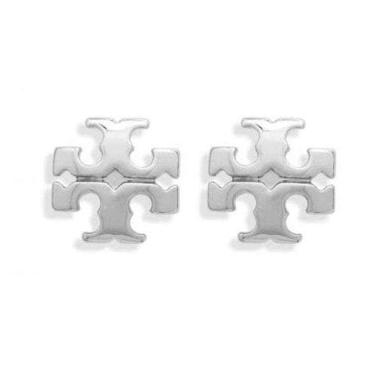 Tory Burch Silver Kira Necklace and Earring Set